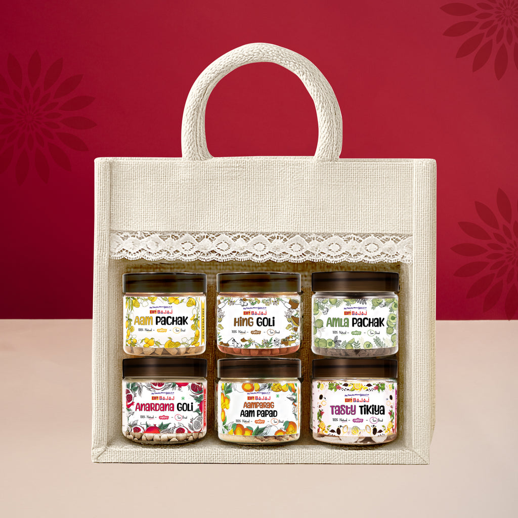 Mukhwas Magic Jute hamper - 100% natural Indian digestive by BCP Bajaj