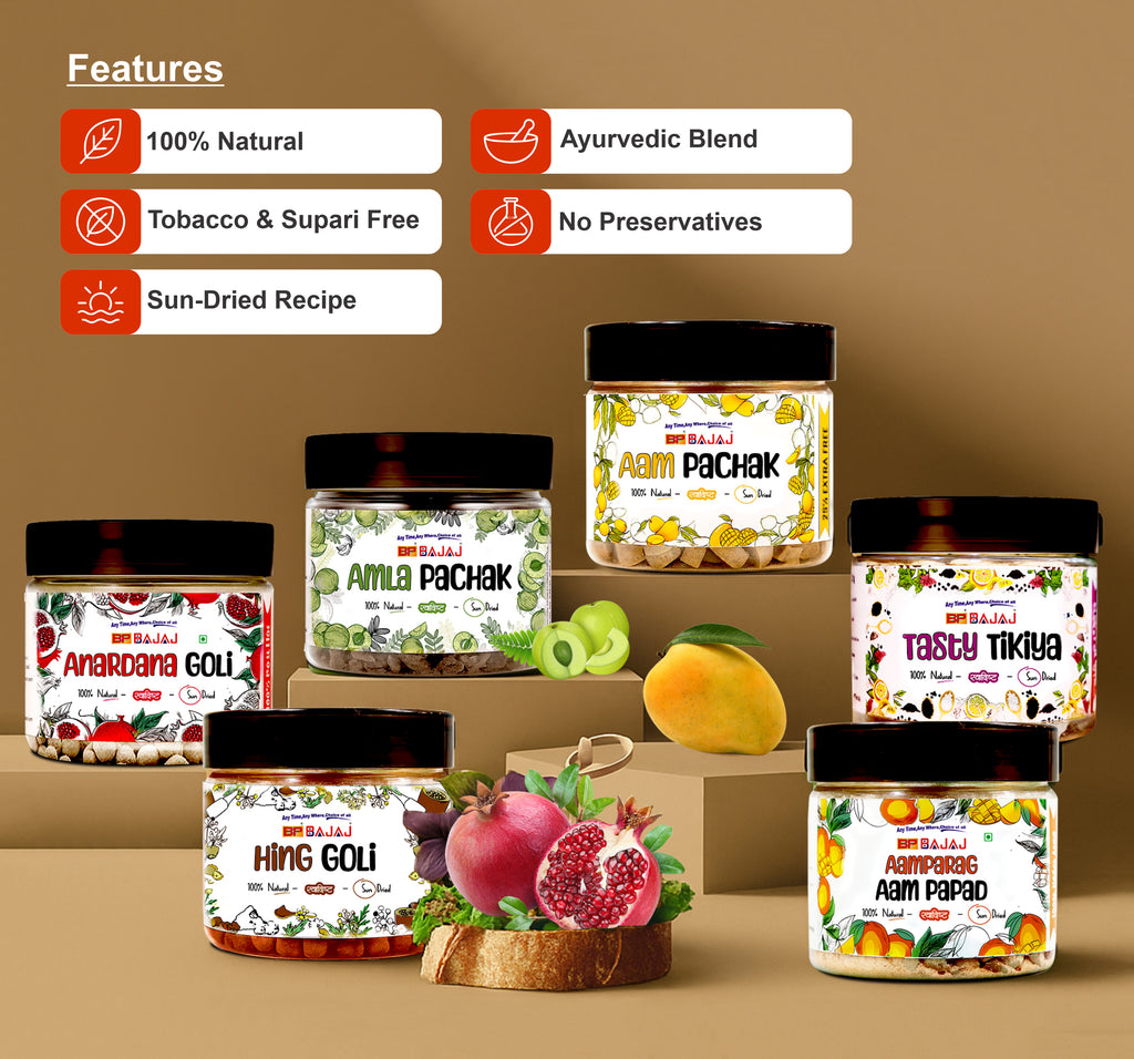 Flavor Fiesta- Anardana Goli, Aam Pachak, Amla Pachak, Aampapad