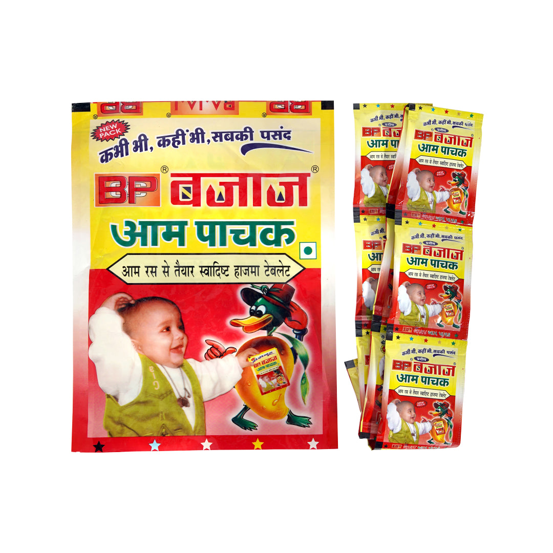 BCP Bajaj Aam Pachak - 6 Pack Combo - 100% natural Indian digestive by BCP Bajaj