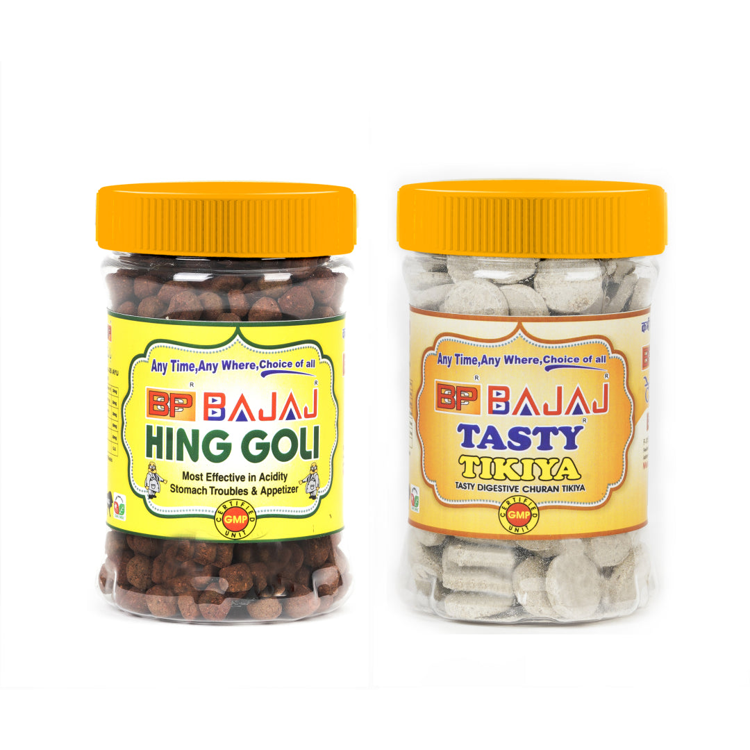 Perfect Pair- Hing Goli, Tasty Tikiya - 100% natural Indian digestive by BCP Bajaj