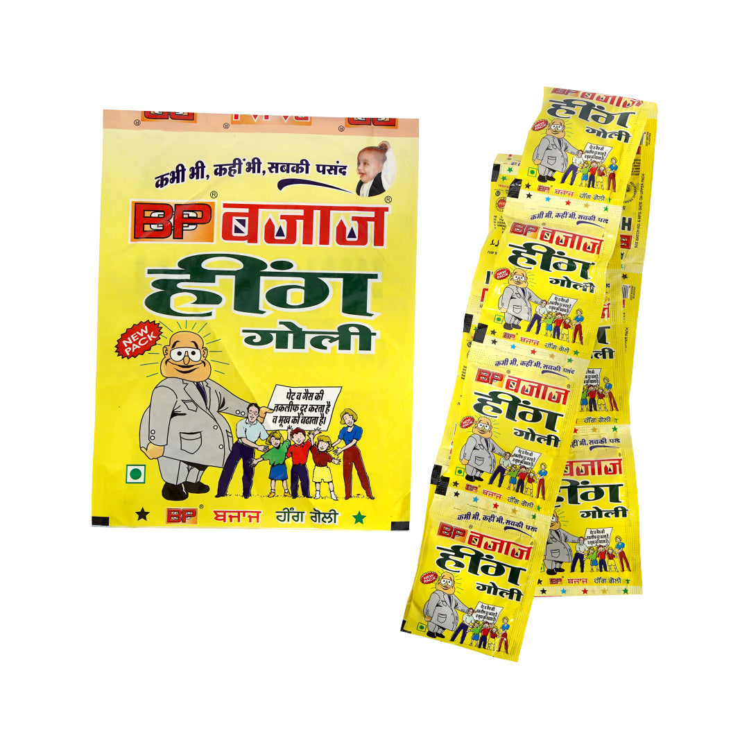 BCP Bajaj Hing Goli - 6 Pack Combo - 100% natural Indian digestive by BCP Bajaj
