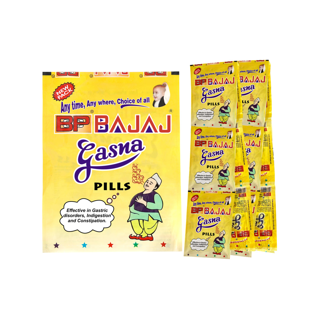 BCP Bajaj Gasna Pills - 6 Pack Combo - 100% natural Indian digestive by BCP Bajaj